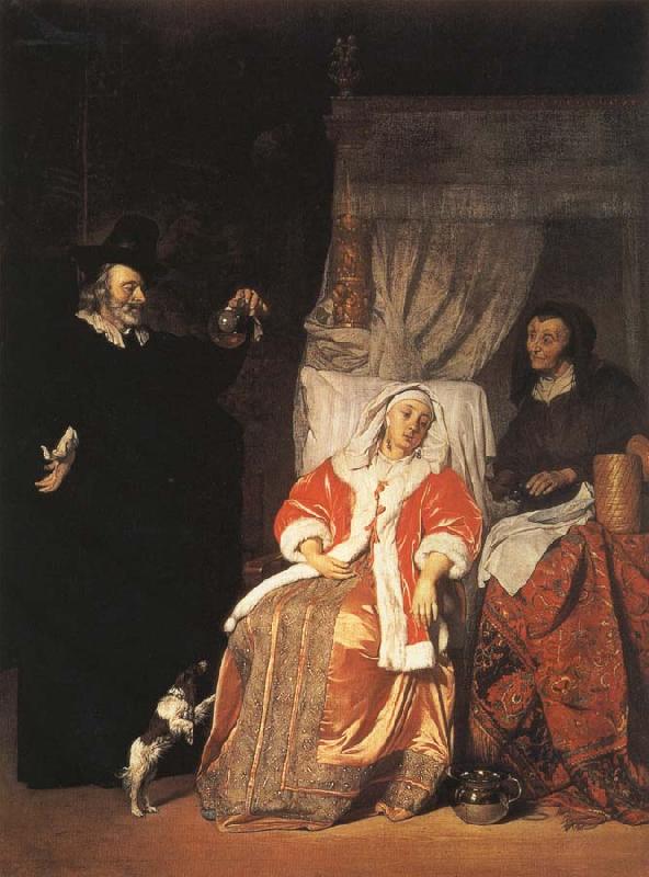 Gabriel Metsu Visit of the Physician Germany oil painting art